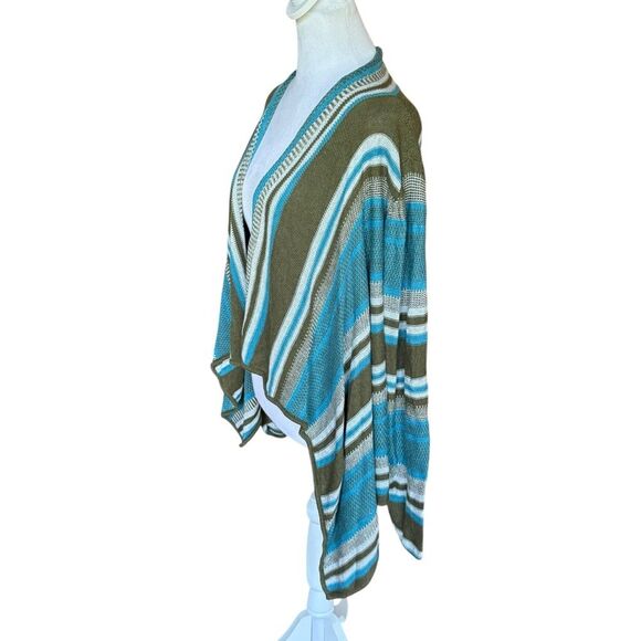Indigenous Cardigan Sweater Open Front Waterfall Organic Cotton Womens Small - Picture 4 of 9